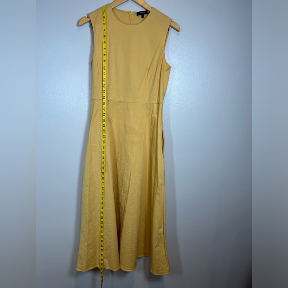 Theory Classic Chino Volume Dart Yellow Dress - Picture 8 of 11